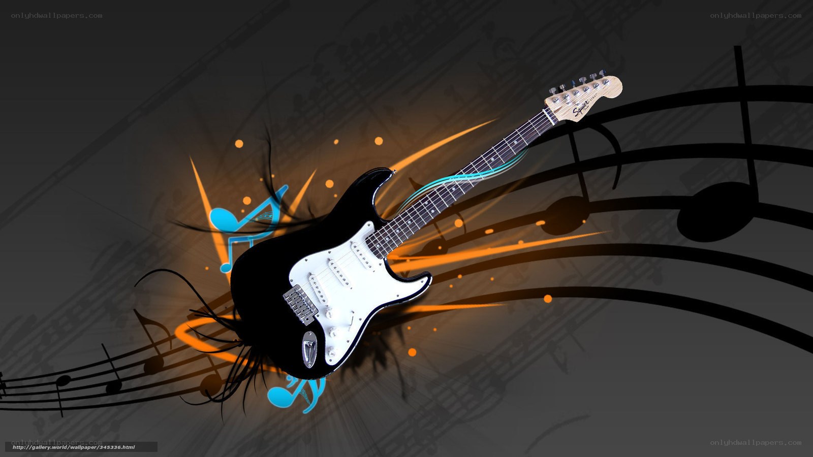 Electric guitar music wallpaper