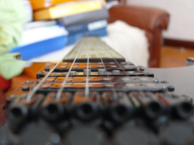 Electric Guitar Neck — Black, Neutral