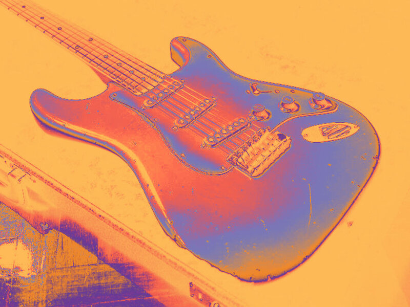 Electric Guitar on Case
