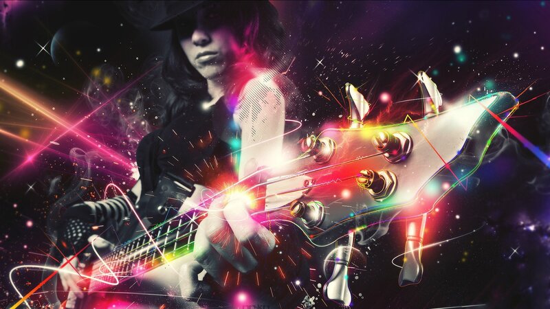 Electric guitar performance art