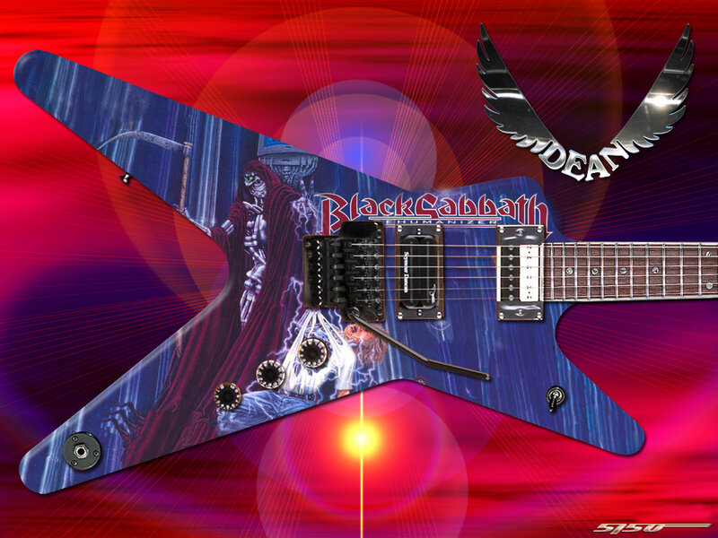 Electric Guitar with Album Art