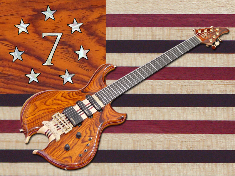 Electric Guitar with Flag