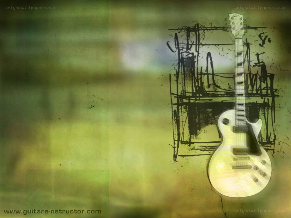 Electric guitar with graffiti background
