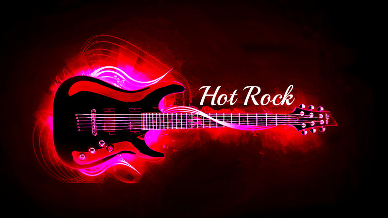 Electric Guitar with Light Effects — Red