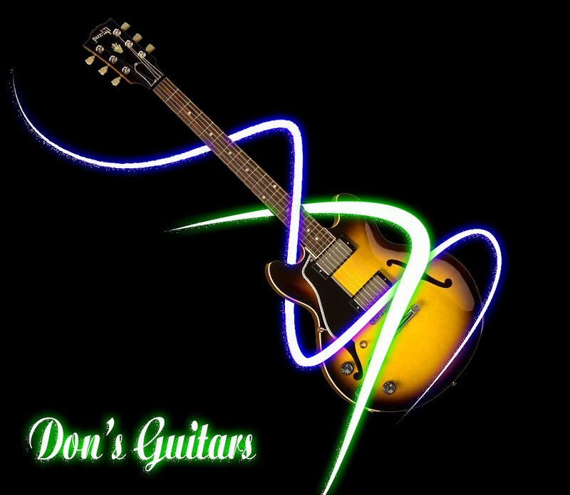 Electric Guitar with Light Trails