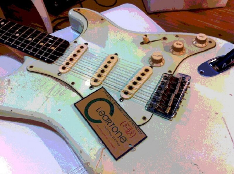 Electric Guitar with Strings
