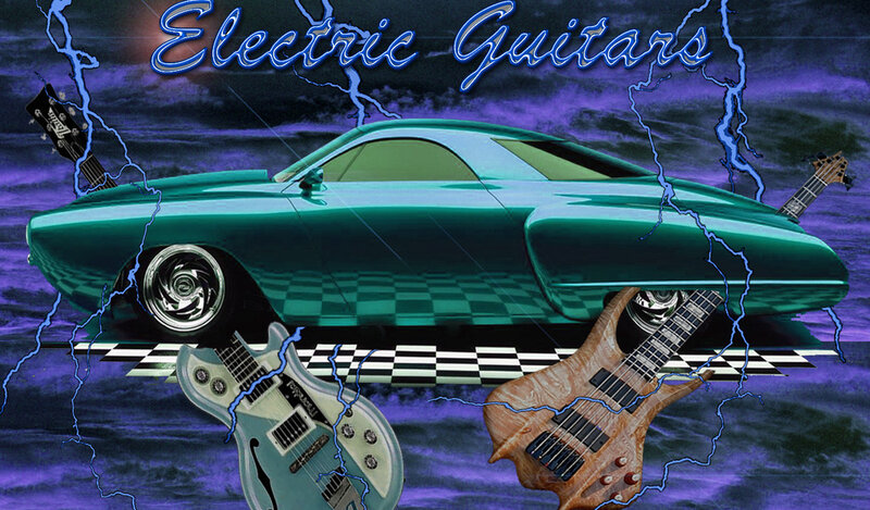 Electric Guitars and a Classic Car