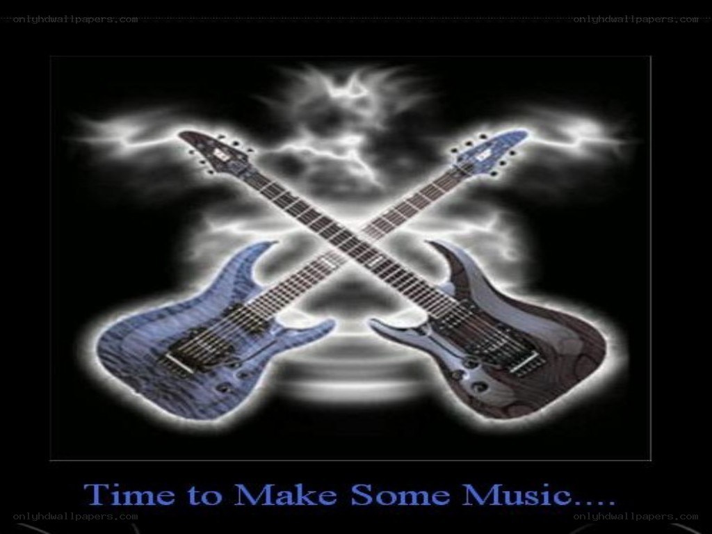 Electric guitars with lightning