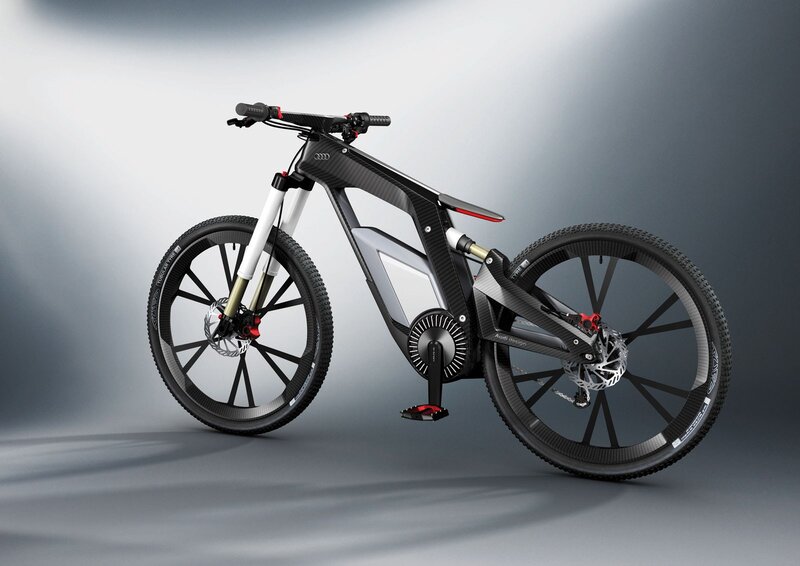 Electric Mountain Bike — Black, Modern