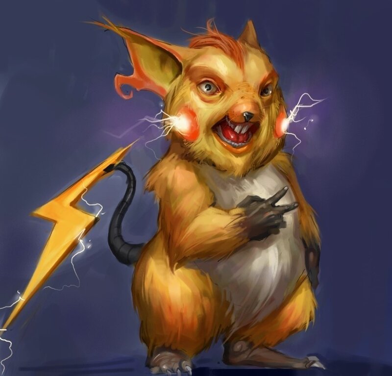 Electric mouse creature