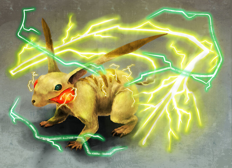 Electric mouse creature
