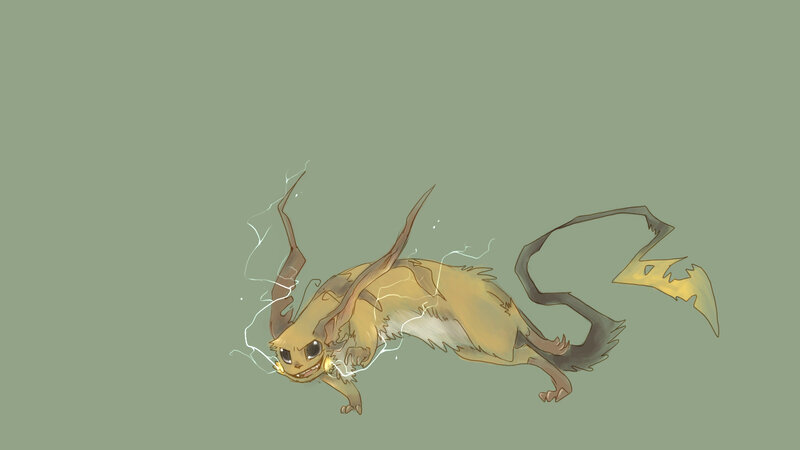 electric mouse-like creature