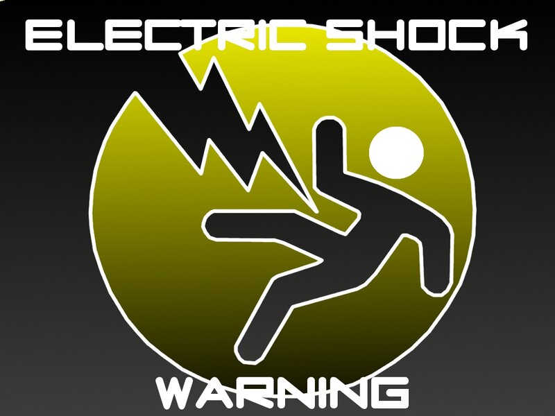 Electric Shock Warning Sign