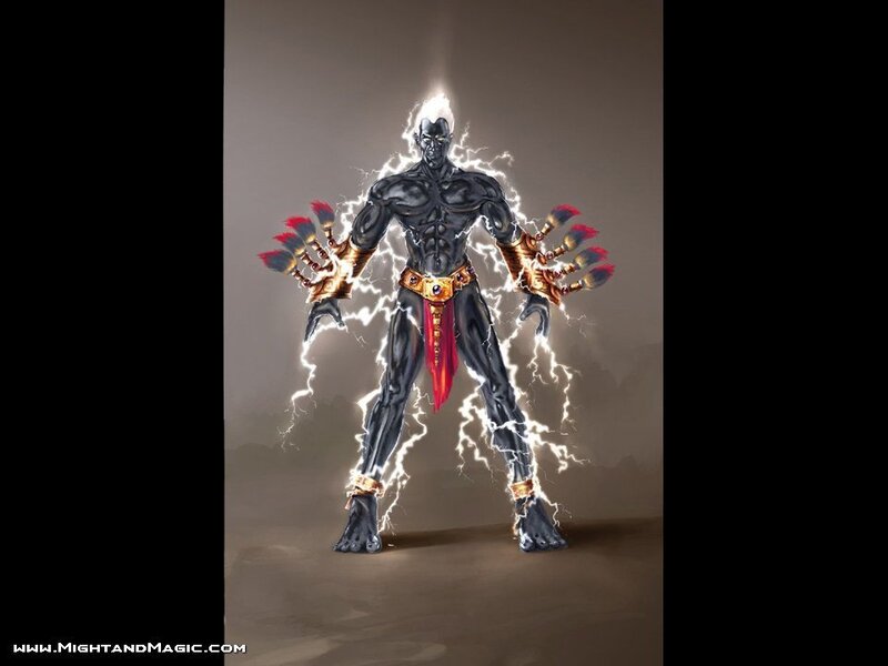 Electric warrior with lightning powers