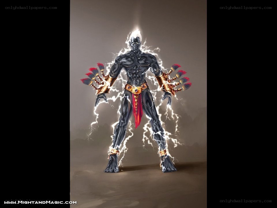 Electric warrior with lightning powers