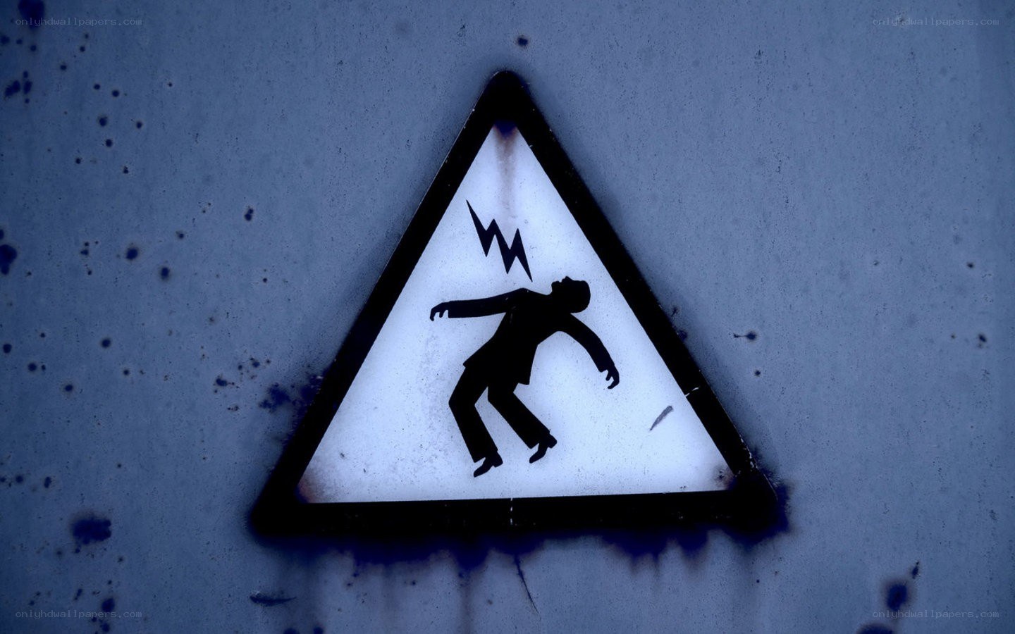 electrical hazard warning sign