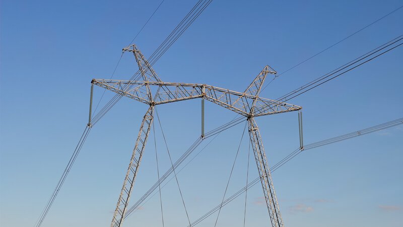 Electricity Pylon — Blue, Clear