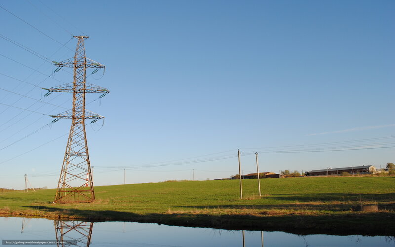 Electricity Pylon in Field