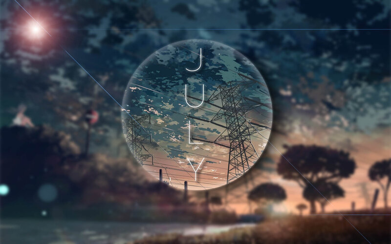 Electricity Pylons at Dusk