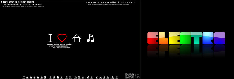 Electro desktop theme