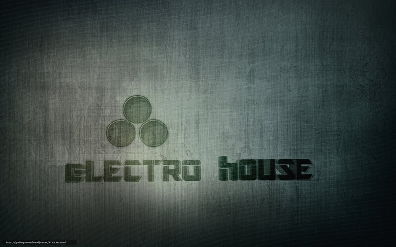 Electro House logo on textured background