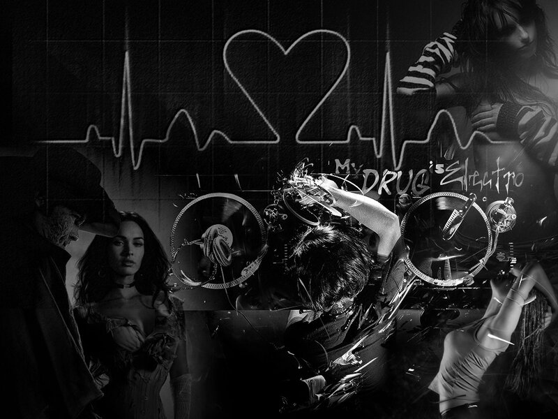 electro music collage