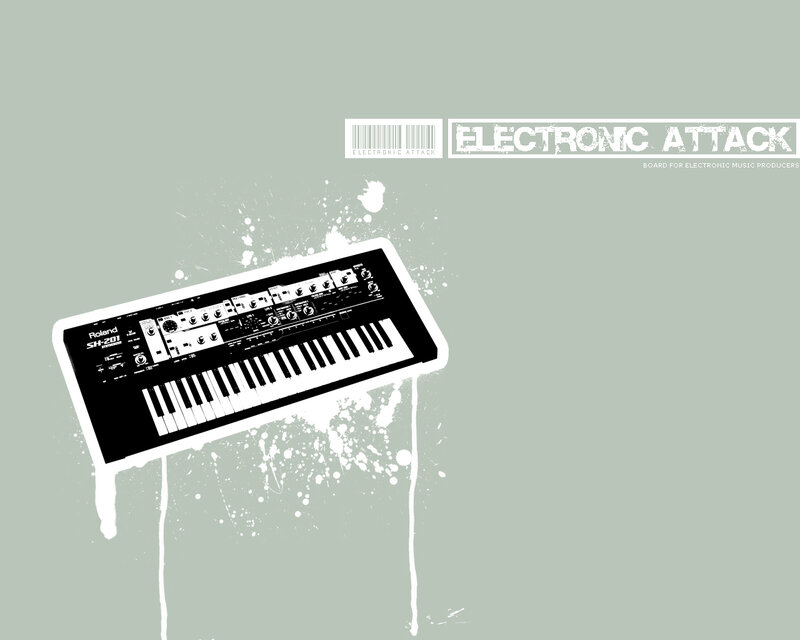 Electronic Attack keyboard artwork