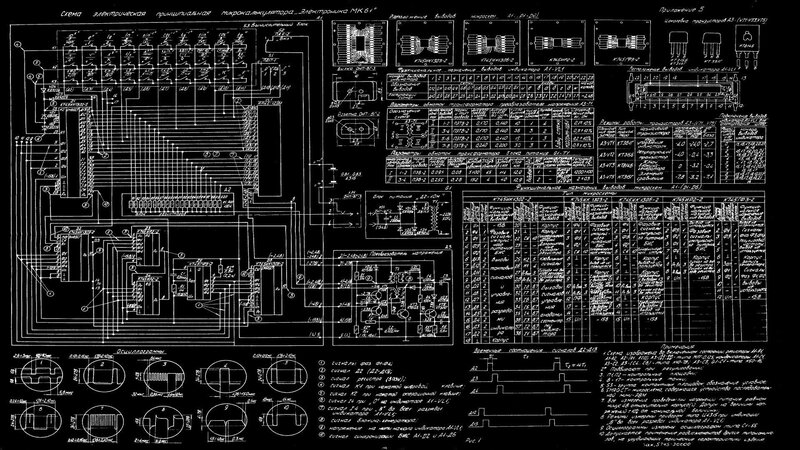 Electronic Circuit Diagram — Black