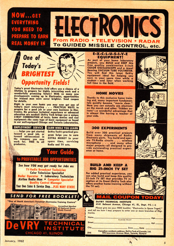 electronics training ad