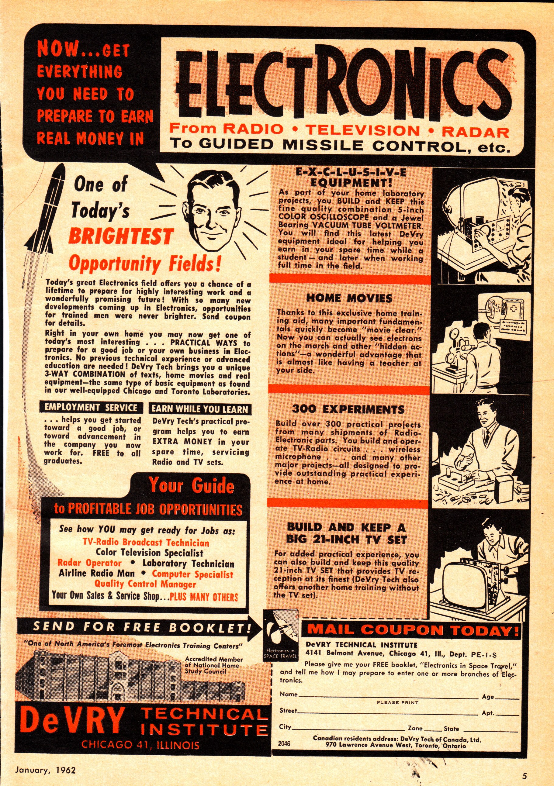 electronics training ad