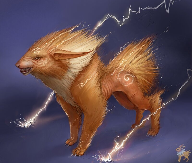 Electrostatic Fox Creature