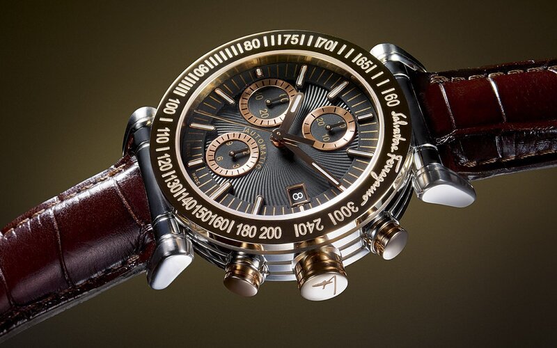 elegant chronograph wristwatch