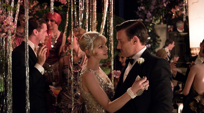 Elegant couple at a party
