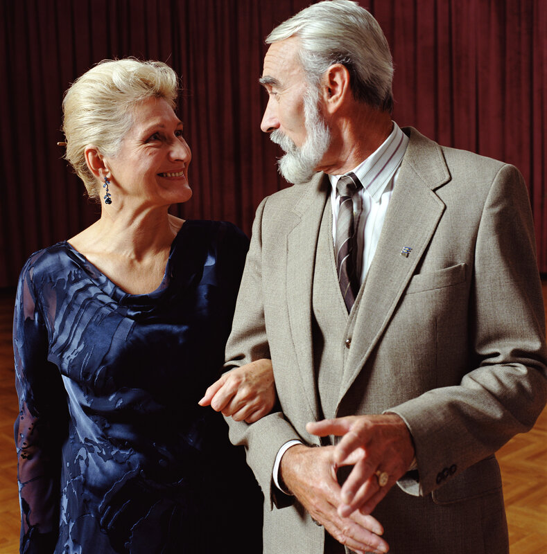 Elegant couple in formal wear