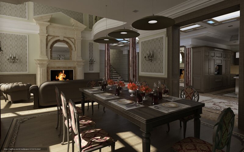 Elegant dining room interior