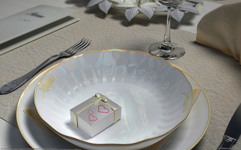 Elegant dinner table setting