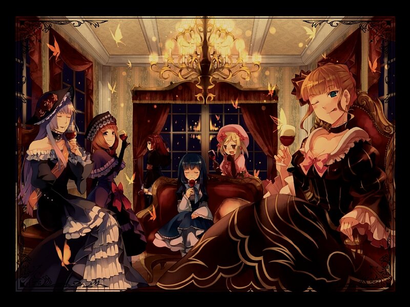 Elegant evening gathering