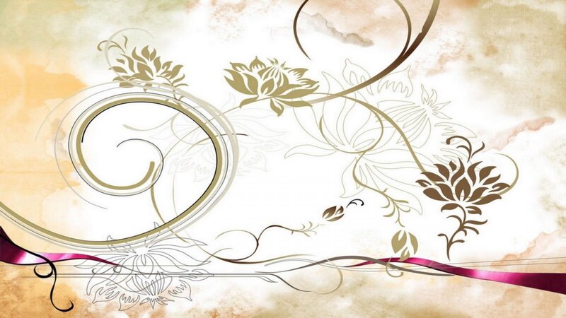elegant floral swirl design