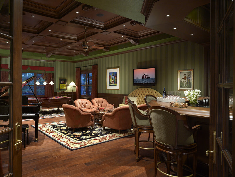 elegant game room interior