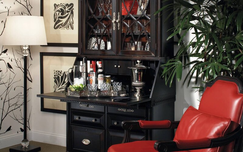 elegant home bar setup