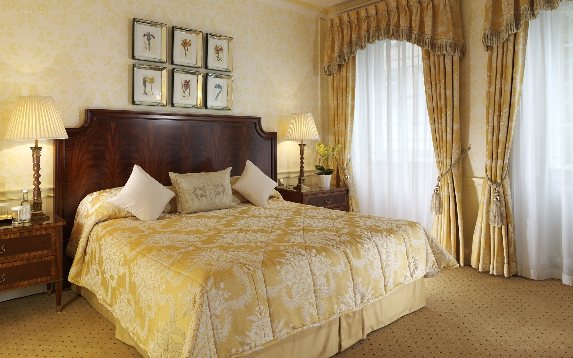 elegant hotel bedroom