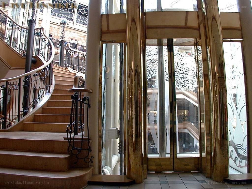 elegant interior with staircase and elevator