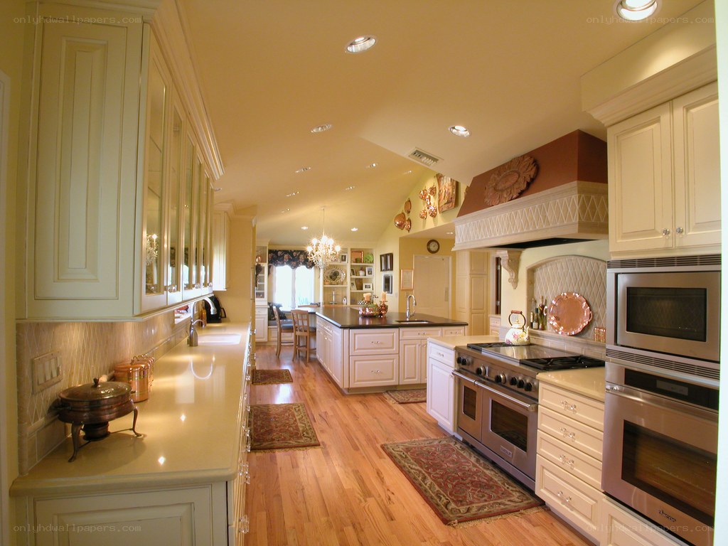 elegant kitchen with island