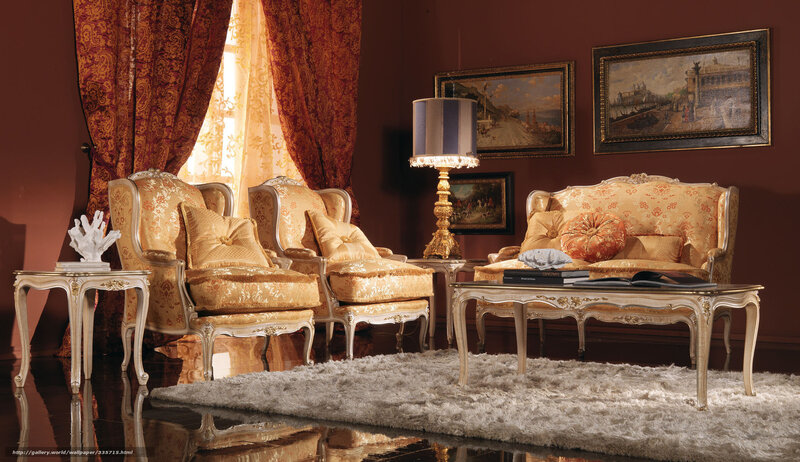 elegant living room with ornate furniture