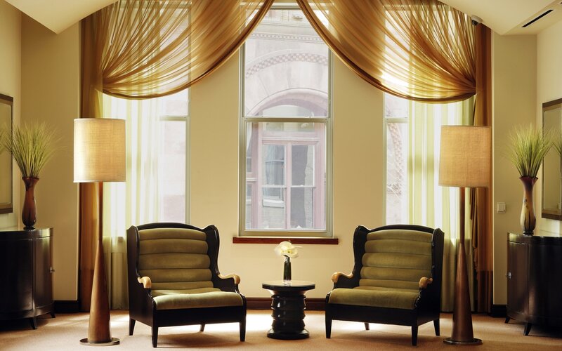 Elegant lounge with armchairs