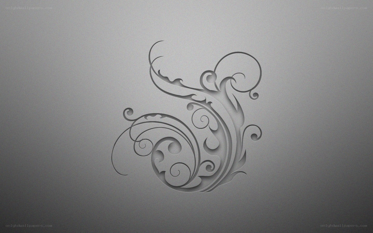 elegant monochrome swirl design
