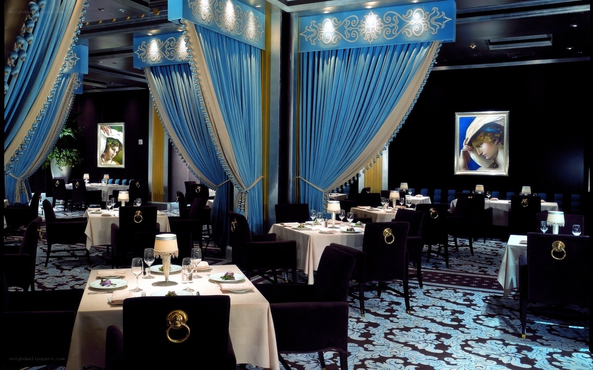 elegant restaurant dining room