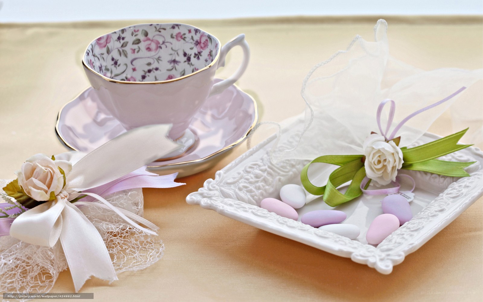 Elegant tea party setup