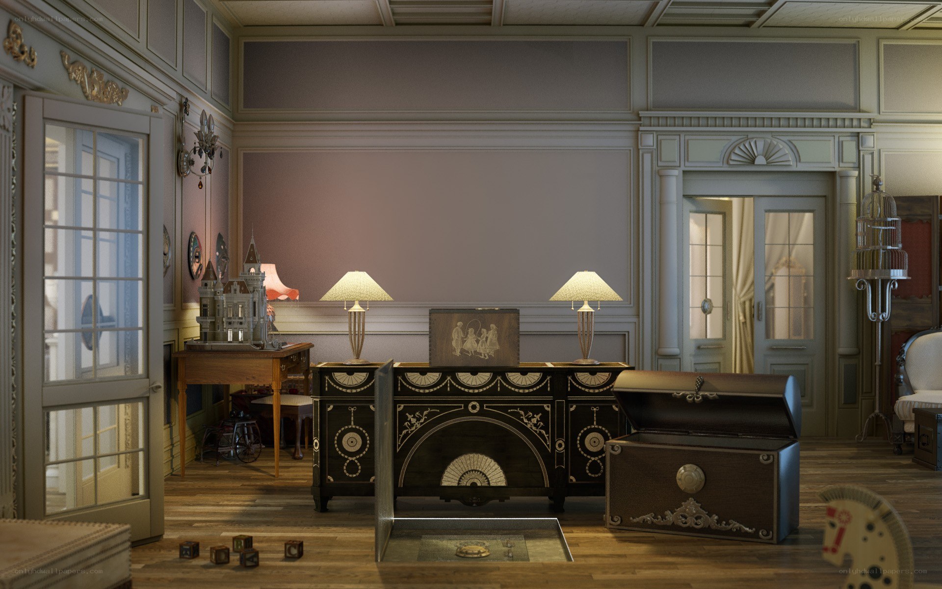 elegant vintage room interior