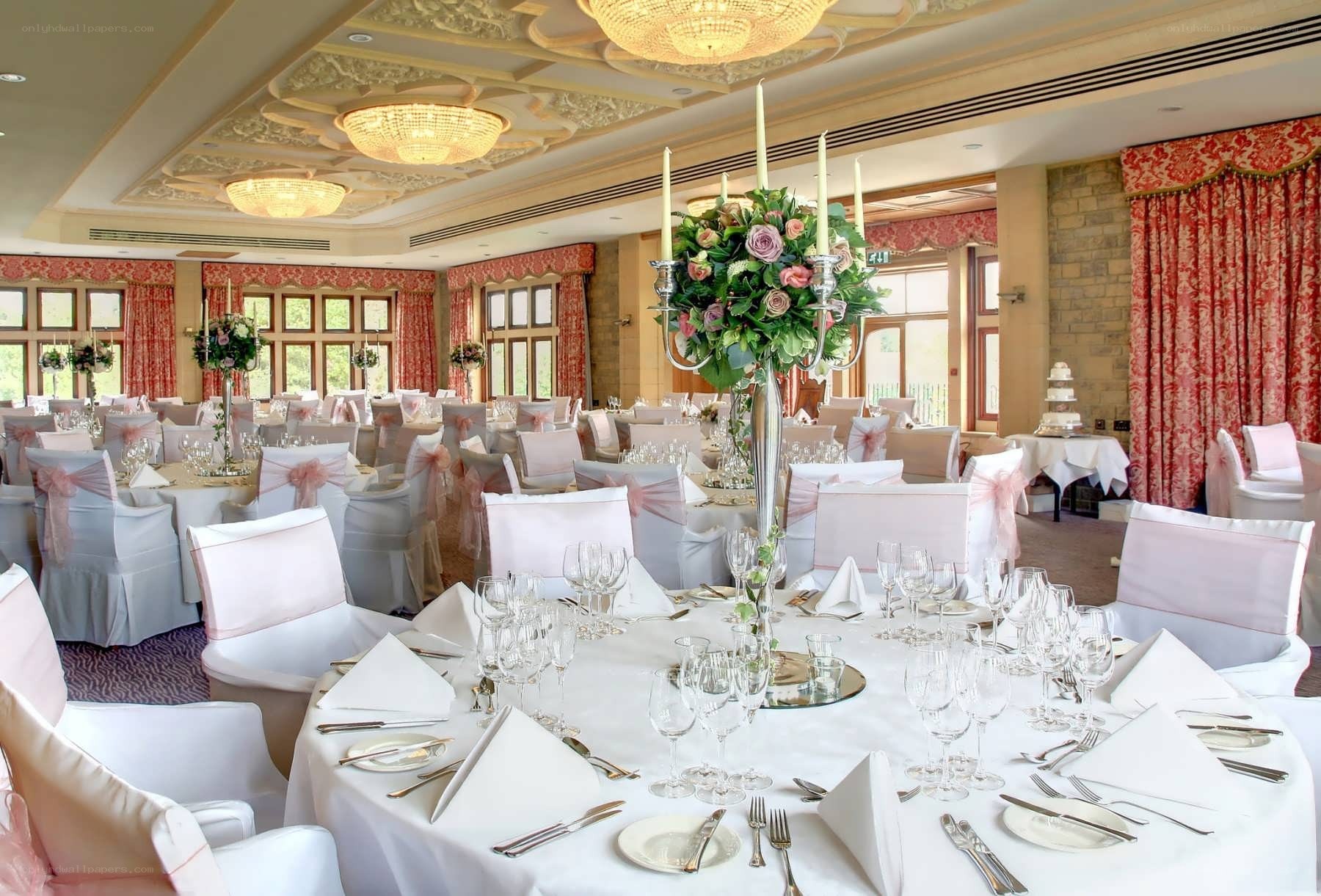 Elegant wedding reception hall